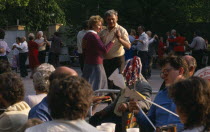 Couples dancing in Prague s Park of Culture.Ceska Eastern Europe European Praha Cultural Cultures Performance