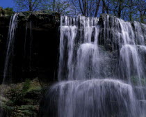 Rock Glen Falls. Waterfall cascading over rocky outcrop.Canadian Scenic American North America Northern