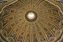 Vatican City The Dome of St Peters designed by MichelangeloEuropean Italia Italian Roma Southern Europe Catholic Principality Citta del Vaticano History Papal Religion Religious Christian Religion Re...