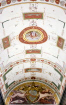 Vatican City Museum Painted ceiling detailEuropean Italia Italian Roma Southern Europe Catholic Principality Citta del Vaticano Learning Lessons Papal Teaching Christian