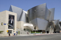 Walt Disney Concert Hall on Grand Ave. Designed by Frank Gehry.Downtown American Destination Destinations North America Northern United States of America LA The Golden State