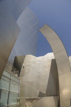 Architectural detail of Walt Disney Concert Hall. Designed by Frank Gehry.Downtown American Destination Destinations North America Northern United States of America LA The Golden State