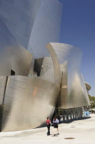 Architectural detail of Walt Disney Concert Hall. Designed by Frank Gehry.Downtown American Destination Destinations North America Northern United States of America Holidaymakers LA The Golden State...