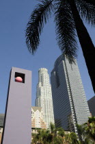 Sculpture & skyscrapers  Pershing Square  DowntownDowntown American Destination Destinations North America Northern United States of America LA The Golden State