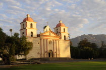 Morning light on Mission Santa BarbaraSanta Barbara American Destination Destinations North America Northern United States of America Religion Religious The Golden State