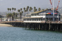 View along Stearns Wharf  Santa BarbaraSanta Barbara American Destination Destinations North America Northern United States of America Gray The Golden State