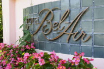 Bel Air Hotel signWest American Destination Destinations North America Northern United States of America LA Signs Display Posted Signage The Golden State