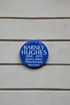 West  College Square North  Blue plaque for local baker Barney Hughes.ArchitectureNorthernBeal FeirsteUrbanNorthern Beal Feirste European Irish Northern Europe Republic Ireland Poblacht na hirean...