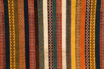 Detail of striped  brightly coloured textile.TurkishAegeancoastresortSummersunshineearly Summer seasonholidaydestinationdestinations ElladaEuropeanSouthern Europe Cloth Colored Destination...