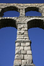 Roman Aquaduct.Blue SkyArchitectureWaterRomanAquaductEuropeanEuropeanEuropeEspanaSpanishSpainBridge Espainia Espanha Espanya Hispanic History Historic Southern Europe