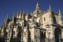 Cathedral of Segovia. Church  Catedral de Segovia.SpainSpanishEspanaEuropeEuropeanArchitectureChurchCathedralCatedralReligionChristianReligiou Blue Destination Destinations Espainia Espanh...