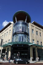 Entrance to the House of Fraser department store on the corner of Victoria Street and Chichester St. Part of the redeveloped Victoria Square Shopping centre.Beal Feirste Eire European Irish Northern...