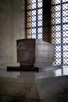 Turkey, Cappadocia, Ankara, Anitkabir, Mausoleum of Kemal Ataturk founder and first president of modern day Turkey in 1923. He died in 1938 and in 1953 he was moved here permanently. Hall of Honour.