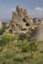 Turkey, Cappadocia, Goreme, Goreme Open Air Museum, The Nun's Convent or Nunnery is 7 storeys high and once housed as many as 300 nuns.