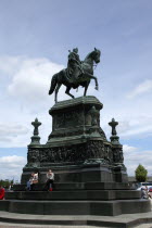 Theaterplatz  Statue of King John by Johannes Schilling in front of the Semper opera House.Destination Destinations Deutschland European History Holidaymakers Sachsen Tourism Tourist Western Europe S...