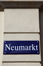 Neumarkt Sign.Destination Destinations Deutschland European History Holidaymakers Sachsen Tourism Tourist Western Europe Saxony Sightseeing Tourists History Historic Signs Display Posted Signage Des...