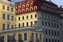 Neumarkt  Coselpalais cafe and bar in evening light.Destination Destinations Deutschland European History Holidaymakers Sachsen Tourism Tourist Western Europe Saxony Sightseeing Tourists Bistro Histo...