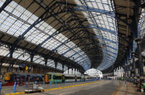 England, East Sussex, Brighton, Newly refurbished mainline railway station interior.