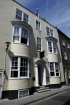 England, East Sussex, Brighton, Ship Street, Bistro du Vin exterior.