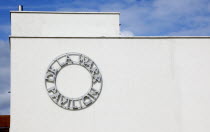 England, East Sussex, Bexhill on Sea, De La Warr Pavilion. Exterior of the Art Deco Gallery and Arts Centre.