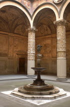 Courtyard, Verrocchio, Palazzo Vecchio, Florence, Tuscany, Italy.