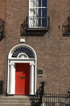 Georgian Doorway, Fitzwilliam Square, Dublin, Ireland.