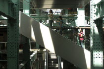 Escalator's in the Guinness Storehouse, Dublin, Ireland.