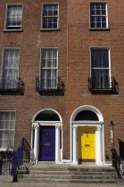 Georgian Doorway, Fitzwilliam Square, Dublin, Ireland.