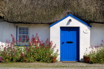 IRELAND, County Weford, Kilmore Quay, Thatched cottage in fishing village renowned for such dwellings.   