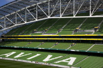 Ireland, County Dublin, Dublin City, Ballsbridge, Lansdowne Road, Aviva 50000 capacity all seater Football Stadium designed by Populus and Scott Tallon Walker. A concrete and steel structure with poly...