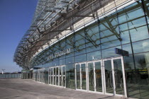 Ireland, County Dublin, Dublin City, Ballsbridge, Lansdowne Road, Aviva 50000 capacity all seater Football Stadium designed by Populus and Scott Tallon Walker. A concrete and steel structure with poly...