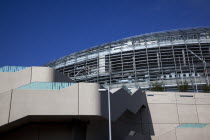 Ireland, County Dublin, Dublin City, Ballsbridge, Lansdowne Road, Aviva 50000 capacity all seater Football Stadium designed by Populus and Scott Tallon Walker. A concrete and steel structure with poly...