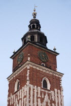 Poland, Krakow, Old Town Hall in the Rynek Glowny market square.