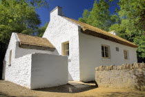 Ireland, County Tyrone, Omagh, Ulster American Folk Park, Castletown National School 1845.