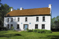 Ireland, County Tyrone, Omagh, Ulster American Folk Park, The Campbell House originally built in 1786.