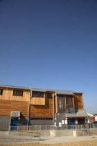 England, West, Sussex, Shoreham-by-Sea, Kingston Beach, Newly constructed  lifeboat house opposite the harbour entrance.