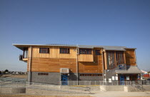 England, West, Sussex, Shoreham-by-Sea, Kingston Beach, Newly constructed  lifeboat house opposite the harbour entrance.