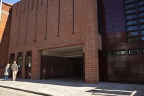 England, West Sussex, Chichester, Pallant House Art Gallery, entrance of the new modern wing.