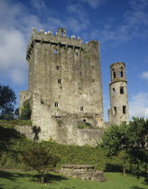 Ireland, County Cork, Blarney Castle Keep and Tower.