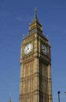 England, London, Westminster, Exterior of Big Ben.