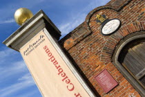 England, Hampshire, Portsmouth, Historic Naval Dockyard Main gate to the Navy Base.