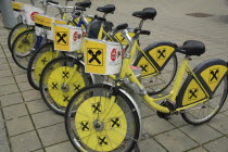 Austria, Vienna, Bicycles for public hire.