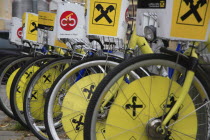 Austria, Vienna, Bicycles for public hire.