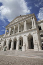 Portugal, Lisbon, exterior view of the Assembly of the Republic.