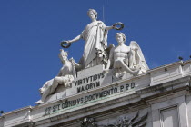 Portugal, Lisbon, Triumph Arch in Praca do Comercio.