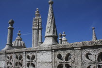 Portugal, Estremadura, Lisbon, Tower of Belem detail.