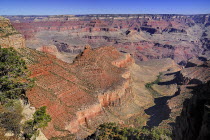 USA, Arizona, Grand Canyon, South Rim view from Yavapai Point.