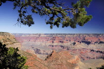 USA, Arizona, Grand Canyon, South Rim view from Yavapai Point.