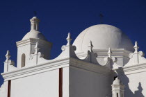 USA, Arizona, Tucson, Mission Church of San Xavier del Bac.