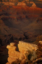 USA, Arizona, Grand Canyon, South Rim view from Yavapai Point.